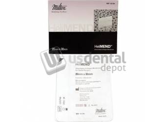 MILTEX HeliMEND Absorbable Collagen Membrane 20mm x 30mm- Sterile #MIL 62-204