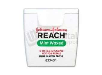 J&J Dental  Dental Floss- Waxed- Mint- Trial Size- 5yds- 1pk #JJC 009864