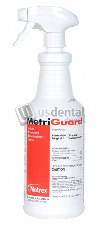 METREX MetriGuard 32 oz Spray- 12/case (Item is considered HAZMAT and cannot ship via Air) #MET 10-7506