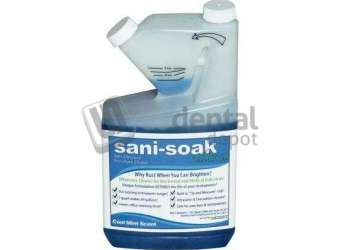 ENZYME Sani-Soak Ultra Enzymatic Cleaner- Cool Mint- 1 quart x 12/cs #ENZ 5201-NDC (case)