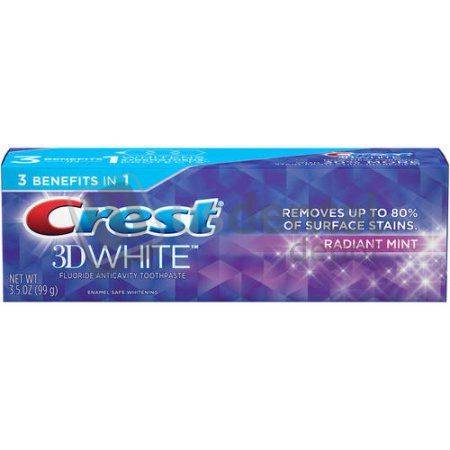 P&G Crest 3D WHITE- Radiant Mint- Toothpaste 3.5oz- 24/cs #PGD 3700094771