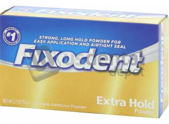 P&G Fixodent Extra Hold Dentine adhesive Powder- 1.6 oz- 24/cs #PGD 7666072536