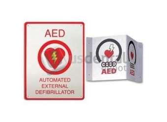 ZOLL AED Wall Sign Kit One Flush and One 3-D Wall Sign 8.5in x 11in (091222) #ZOL 8000-0825