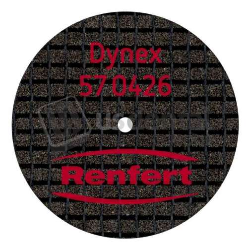 RENFERT -  Dynex Brillant Separating discs  26 x 04mm 	Non-precious alloys Model casting P20 - #570426-  ( Fiber Glass Reinforced ) 