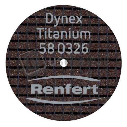 RENFERT -  Dynex Titanium Separating discs  26 x 0.3mm  20pk - #580326-  ( Fiber Glass Reinforced ) 