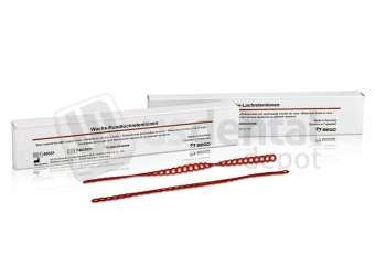 BEGO - Wax hole retentions, for lower jaw partial denture frames Colour: red, length 17 cm- 15pk #40620