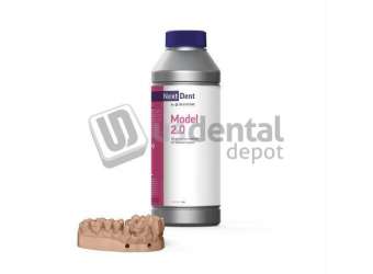 NextDent Model 2.0 PEACH High-precision dental model prints 1000g #NDM2PE01000 - #44-00-52