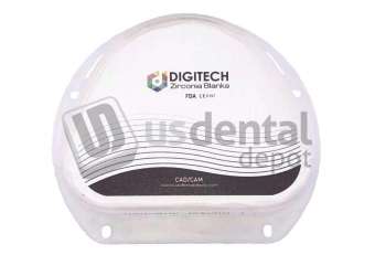 DIGITECH - ML 4D AT Dental Zirconia discs  93mm x 71mm  x 16mm D2 Multi-Layer AMANN GIRRBACH #4D ML D2 93  16MM
