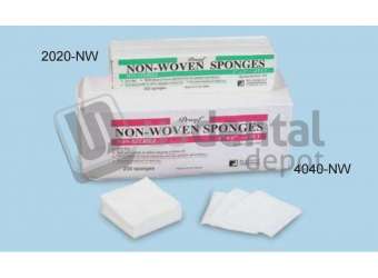 PLASDENT NON - WOVEN SPONGES/ Non - Sterile - 4 x 4 - 4ply (2000pcs/case) ( 1 case ) #4040-NW