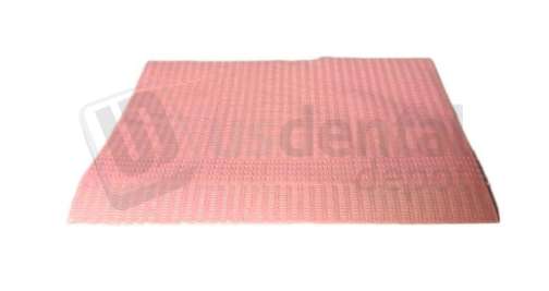 PLASDENT PATIENT BIBS 2-ply + Poly Back 13 x 18 (500pk /box) Colors: 6-PINK ( 1px  per case ) #BIB-6