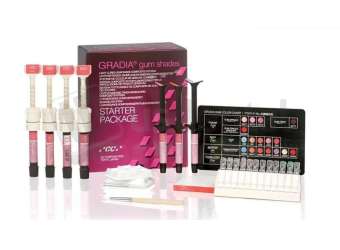 GC Gradia Gum Gingival Shade System Stater Kit: 2 Opaque - GO11, GO13 - #001889