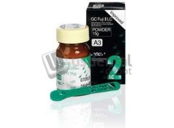 GC Fuji-II LC A2 Powder, Light-Cure Resin Reinforced Glass Ionomer Restorative - #000196