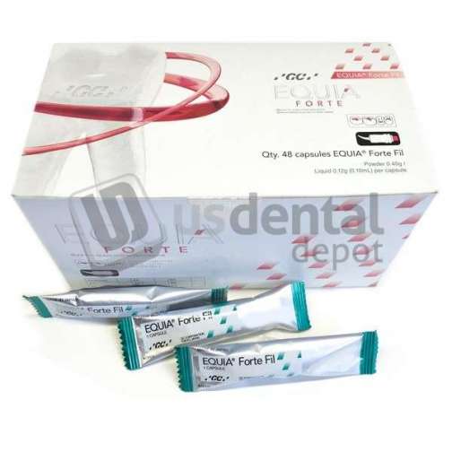 GC Equia Forte Fil A1 Refill: 48 Capsules. Self-Adhesive Aesthetic Posterior - #452010 - Hybrid Glass Ionomer Retorative