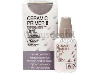 GC Ceramic Primer II, 3 mL Bottle. For all ceramics - #008551