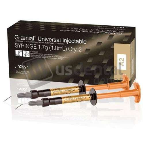 GC G-aenial Universal Injectable Composite - A2, 2 Syringes (1.7 g; 1.0 mL each) - #012365