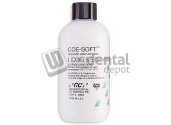 GC Coe-Soft 5.5 oz. LIQUID ONLY . Soft Denture Reline Material, Self-Cure, 5.5 oz - #344033. #344096