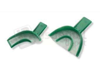 GC Check-Bite #73D - Posterior Tray, GREEN Plastic with Micro-Thin Mesh, Box of 50 - #257350