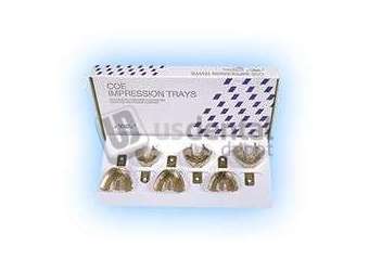 GC Coe-Tray Full Set Pedo - 6 Nickel-Plated Perforated Impression Trays - #260016