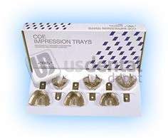 GC Coe-Tray Full Set Pedo - 6 Nickel-Plated Perforated Impression Trays - #260016