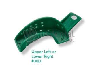 GC COE Spacer Trays #30D GREEN Perforated Upper Left/Lower Right quadrant Plastic - #250306