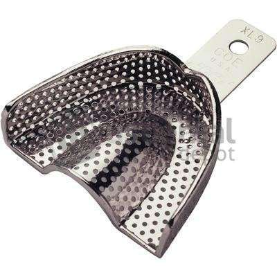 GC Coe-Tray #XL9 Wide Long Upper Full-Arch Nickel-Plated Perforated Impression Tray - #269091