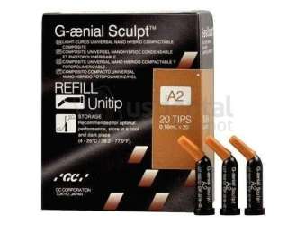 GC G-aenial Sculpt B3 Unitip Refill, 20 - 0.16 mL Tips. Light-Cured, Universal - #009176