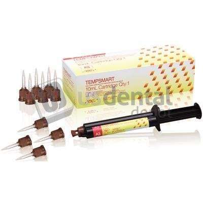 GC TempSmart Temporary Crown & Bridge Material - A3, 10 ml Syringe & 10 Automix - #009400