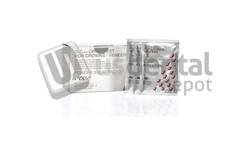 GC  - G-Cera Orbit Vest is a Phosphate Bonded Refractory Model Material, Powder for Crowns/Veneers (990g) Contains: Quantity of 30 bags of powder (33g each). - #800035