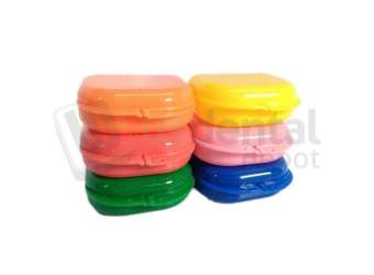PLASDENT Chroma Retainer Box - ASSORTED Colors, 3-1/8in W x 3in L x 1in H, 12/Box. #CR2000-A