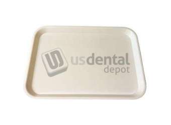 PLASDENT Set-up Tray Flat Size B (Ritter) - WHITE, Plastic 13-3/8in  x 9-5/8in  x 7/8in . #300BF-1