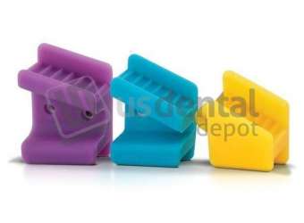 PLASDENT Silicone Mouth Props-Small (Pedo), NEON YELLOW 2/Pk. Sterilizable by all methods including dry heat up to 500 degree F (260 degree C). #SC-9060-3N
