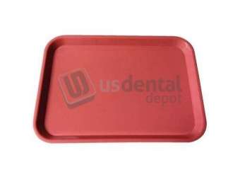 PLASDENT Set-up Tray Flat Size B (Ritter)- Coral, Plastic, 13-3/8in  X 9-5/8in  X 7/8in . #300BF-6