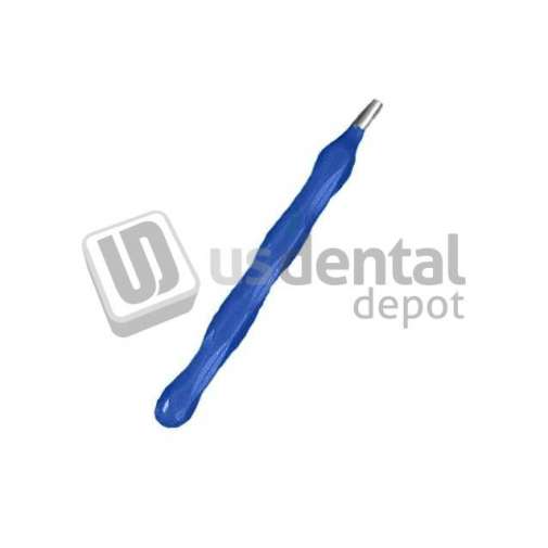 PLASDENT BLUE CS Cone Socket  Anatomical Silicone Mirror Handles, Autoclavable, single handle. **This handle is compatible with CS Cone Socket  mirror heads only. #204MH-2X