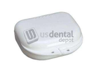 PLASDENT Chroma Retainer Box- WHITE, 3-1/8in W x 3in L x 1in H, Package of 12 Boxes. #CR2000-1