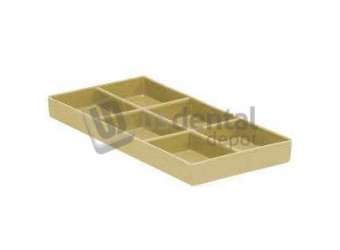PLASDENT BEIGE Cabinet Tray Organizer Organizer #20  8x4x1  Steam and Chemical Autoclavable to 270 F #300CR20-7