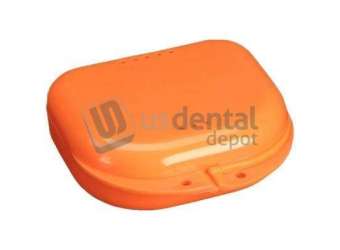 PLASDENT Chroma Retainer Box-ORANGE YELLOW, 3-1/8in W x 3in L x 1in H, Package of 12 Boxes. #CR2000-7X