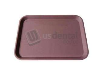 PLASDENT Set-up Tray Flat Size B (Ritter) - Mauve, Plastic, 13-3/8in  X 9-5/8in  X 7/8in  #300BF-10