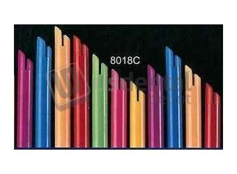 PLASDENT Plastic High Volume Evacuation Tips 100pk. NEON Colors, Vented, Bendable. #8018C