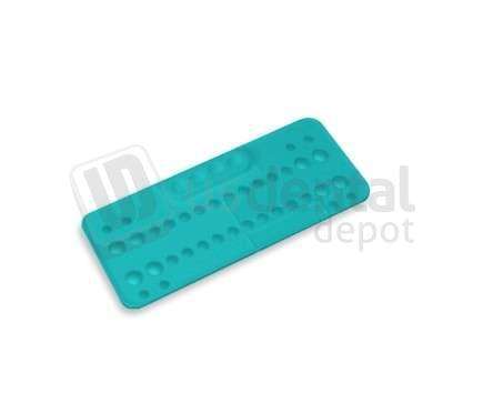 PLASDENT Ortho Bracket Trays, Disposable, Turquoise, Package of 25 bracket trays. #BT2003-4T