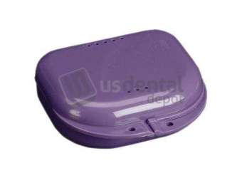PLASDENT Chroma Retainer Box-Dark Purple, 3-1/8in W x 3in L x 1in H, Package of 12 Boxes. #CR2000-10X
