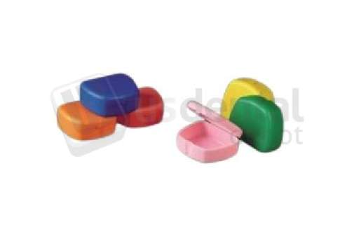 PLASDENT Pro Retainer Boxes, ASSORTED Colors, Package of 12 Retainer Boxes. #200TRD-ASST