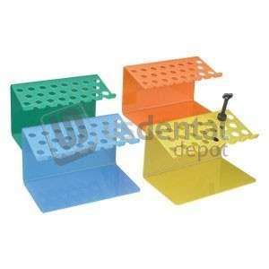 PLASDENT Large Composite Organizer, Holds 30 syringes, Amber ORANGE, 8in W x 5 1/8in H x 4.25in D, single organizer #1209-12
