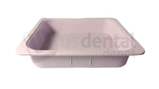 PLASDENT Operation Tub PASTEL LILAC 9-3/8in  x 11-1/2in  x 2-5/8in  with 3/4in  Lip. Autoclavable to 250 F. #500TBS-10PS