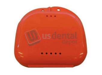 PLASDENT Chroma Retainer Box-Salmon, 3-1/8in W x 3in L x 1in H, Package of 12 Boxes. #CR2000-5X