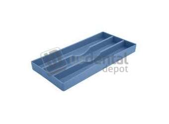 PLASDENT BLUE Cabinet Tray Organizer Organizer #18  8x4x1  Steam and Chemical Autoclavable to 270 F #300CR18-2