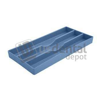 PLASDENT BLUE Cabinet Tray Organizer Organizer #18  8x4x1  Steam and Chemical Autoclavable to 270 F #300CR18-2