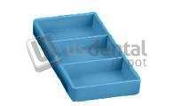 PLASDENT BLUE Cabinet Tray Organizer Organizer #17  8x4x1  Steam and Chemical Autoclavable to 270 F. #300CR17-2