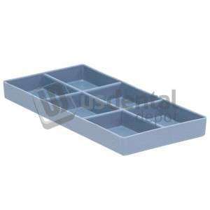 PLASDENT BLUE Cabinet Tray Organizer Organizer #20  8x4x1  Steam and Chemical Autoclavable to 270 F. #300CR20-2