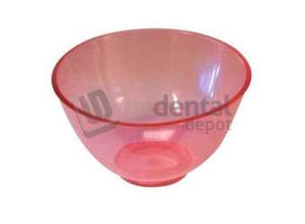 PLASDENT Flowbowl Mixing Bowls, Ruby red, Large Capacity 600 cc. #904MBL-5C