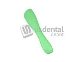 PLASDENT NEON GREEN Disposable Mixing Spatulas, bag of 12. #907DMS-4N